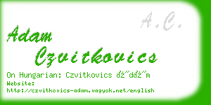 adam czvitkovics business card